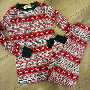 Bobbie Brooks For Girls Red and White Kids Pajama Set Medium 7 8